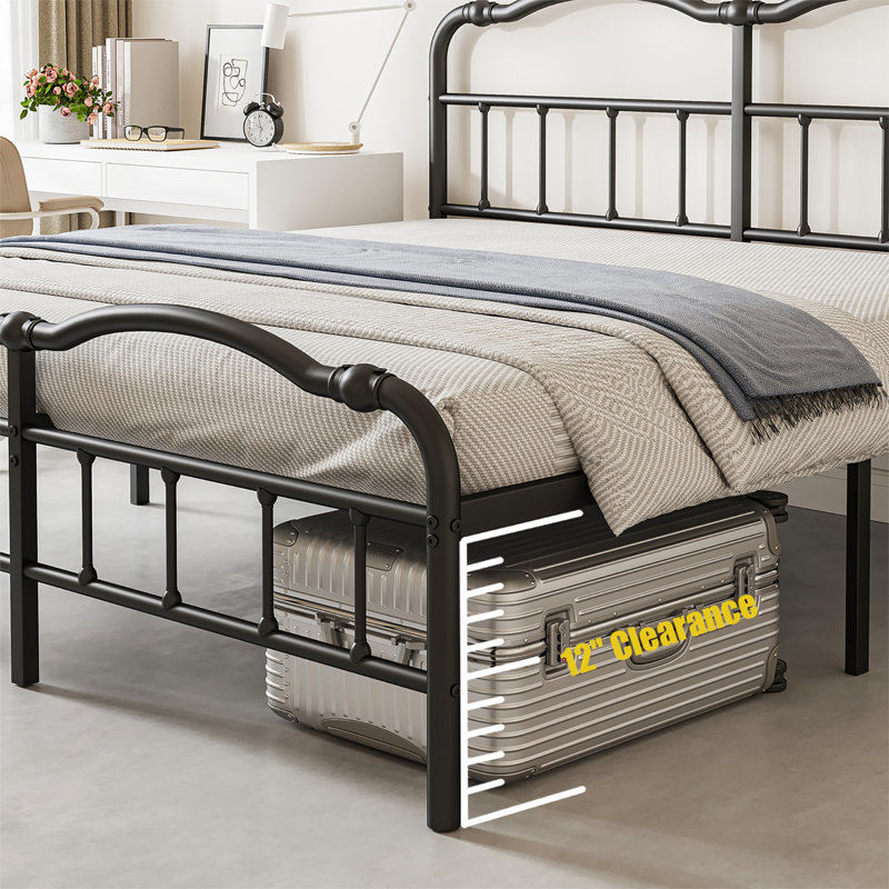Williston Forge Amylia Double Wave Headboard and Footboard Williston Forge Amylia Double Wave Headboard and Footboard